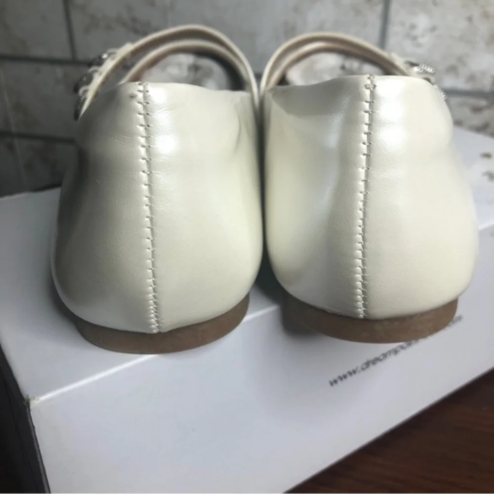 Dream Pairs pearlescent flats girls size 4‎ formal rhinestones